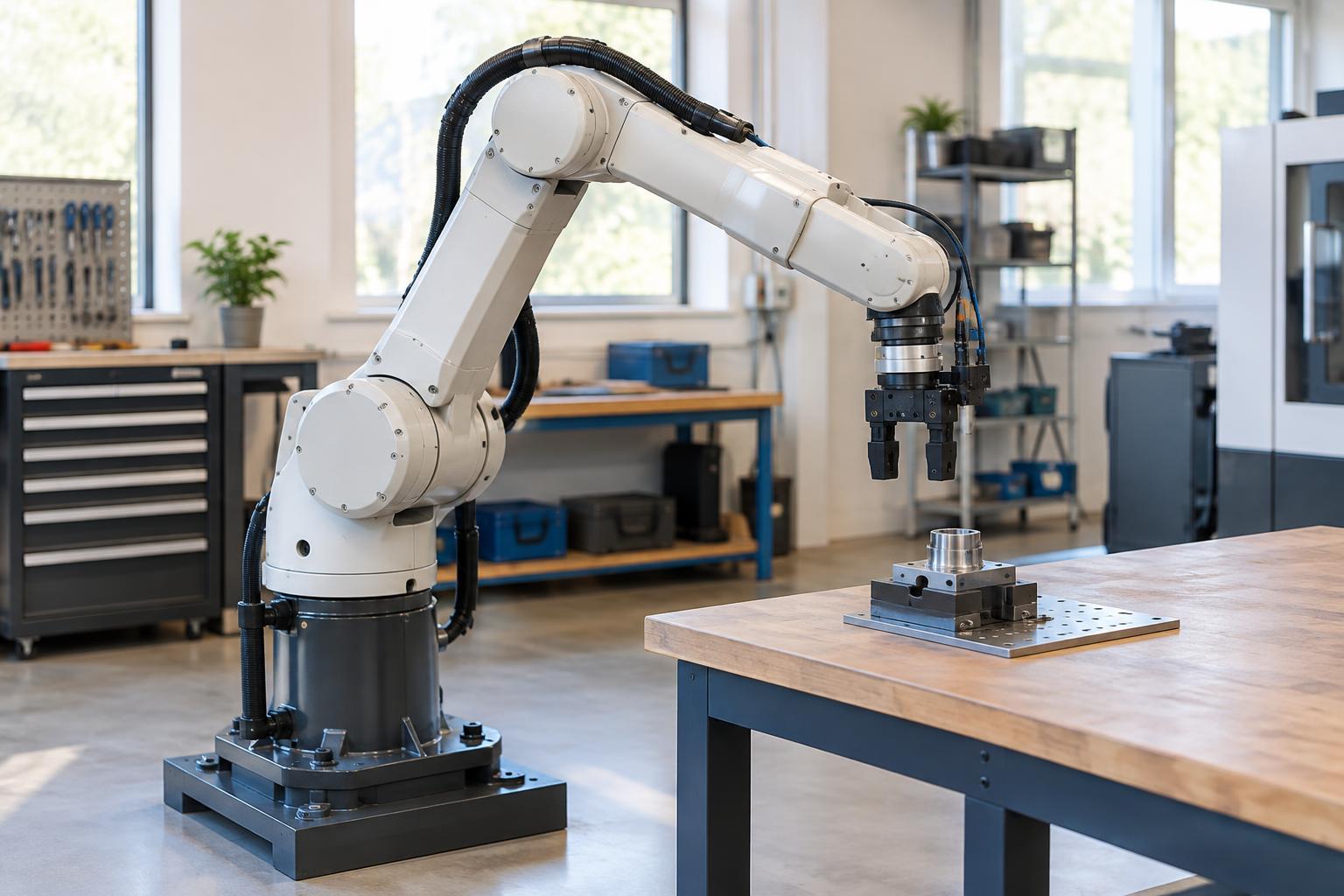 How a Robot Arm Positions a Tool: Reach, Payload and Precision
