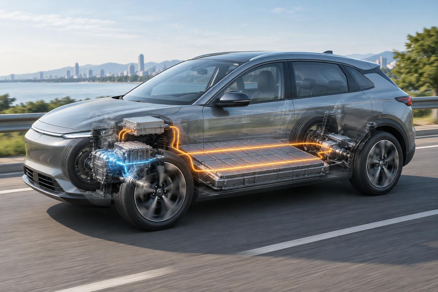 How Electric Cars Turn Battery Power into Motion